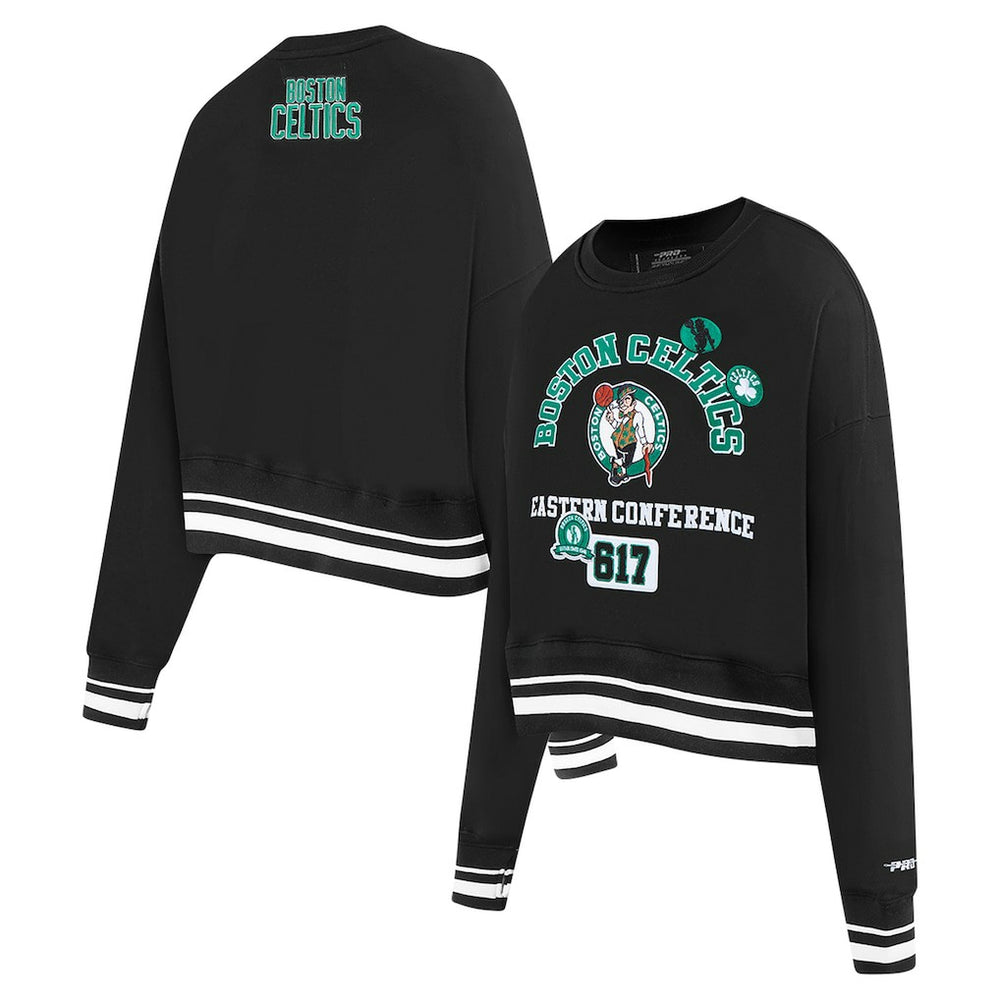 NBA Boston Celtics Pro Standard Women's Area Code Cropped Pullover Sweatshirt