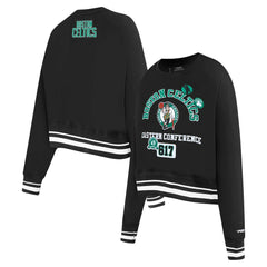 NBA Boston Celtics Pro Standard Women's Area Code Cropped Pullover Sweatshirt
