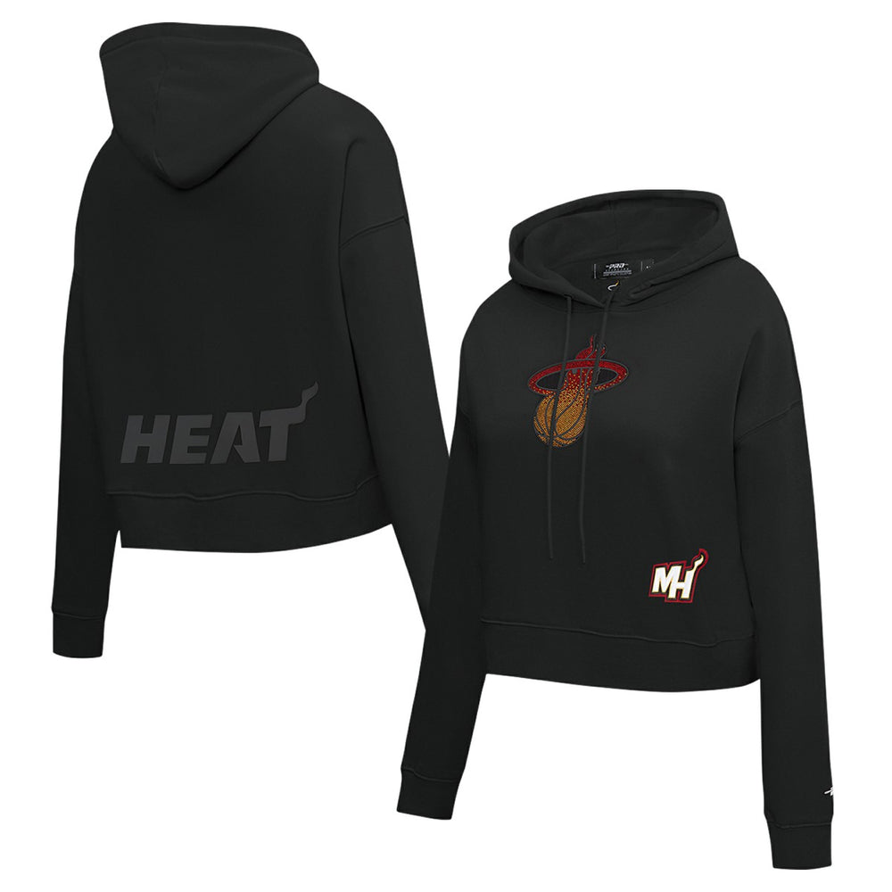 NBA Miami Heat Pro Standard Women's Jewels Cropped Pullover Hoodie