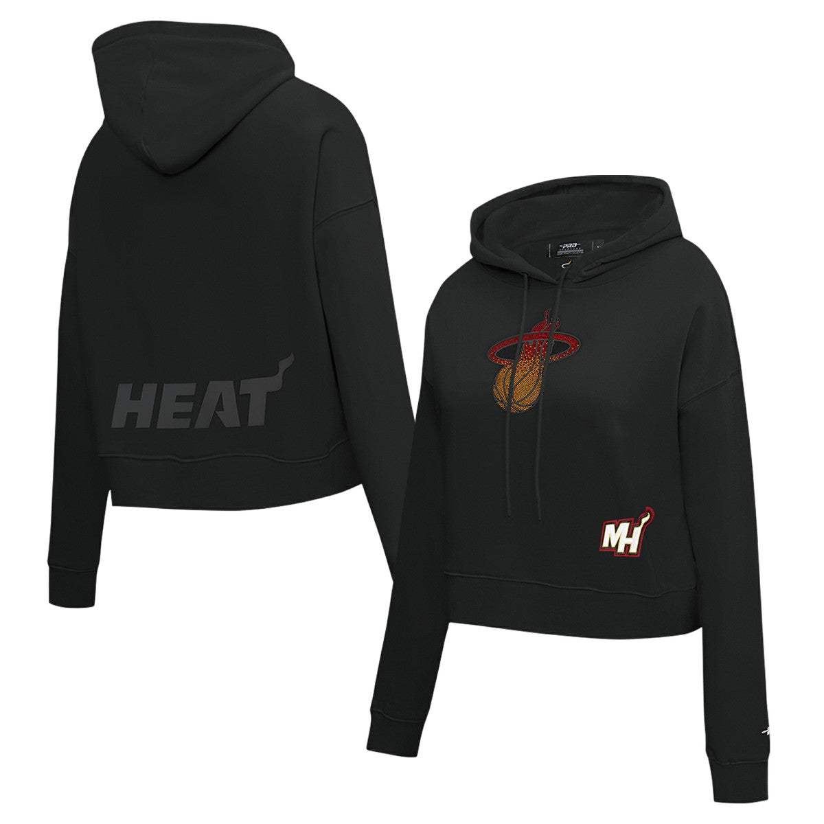 NBA Miami Heat Pro Standard Women's Jewels Cropped Pullover Hoodie
