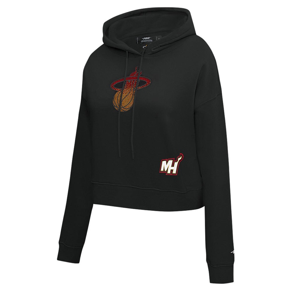 NBA Miami Heat Pro Standard Women's Jewels Cropped Pullover Hoodie
