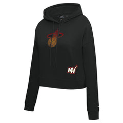 NBA Miami Heat Pro Standard Women's Jewels Cropped Pullover Hoodie