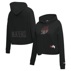 NBA Portland Trail Blazers Pro Standard Women's Jewels Cropped Pullover Hoodie