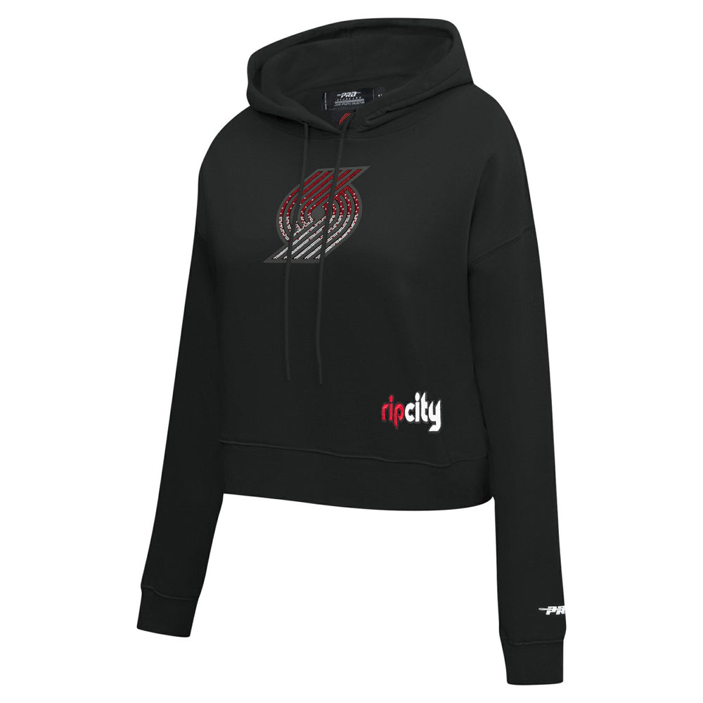 NBA Portland Trail Blazers Pro Standard Women's Jewels Cropped Pullover Hoodie
