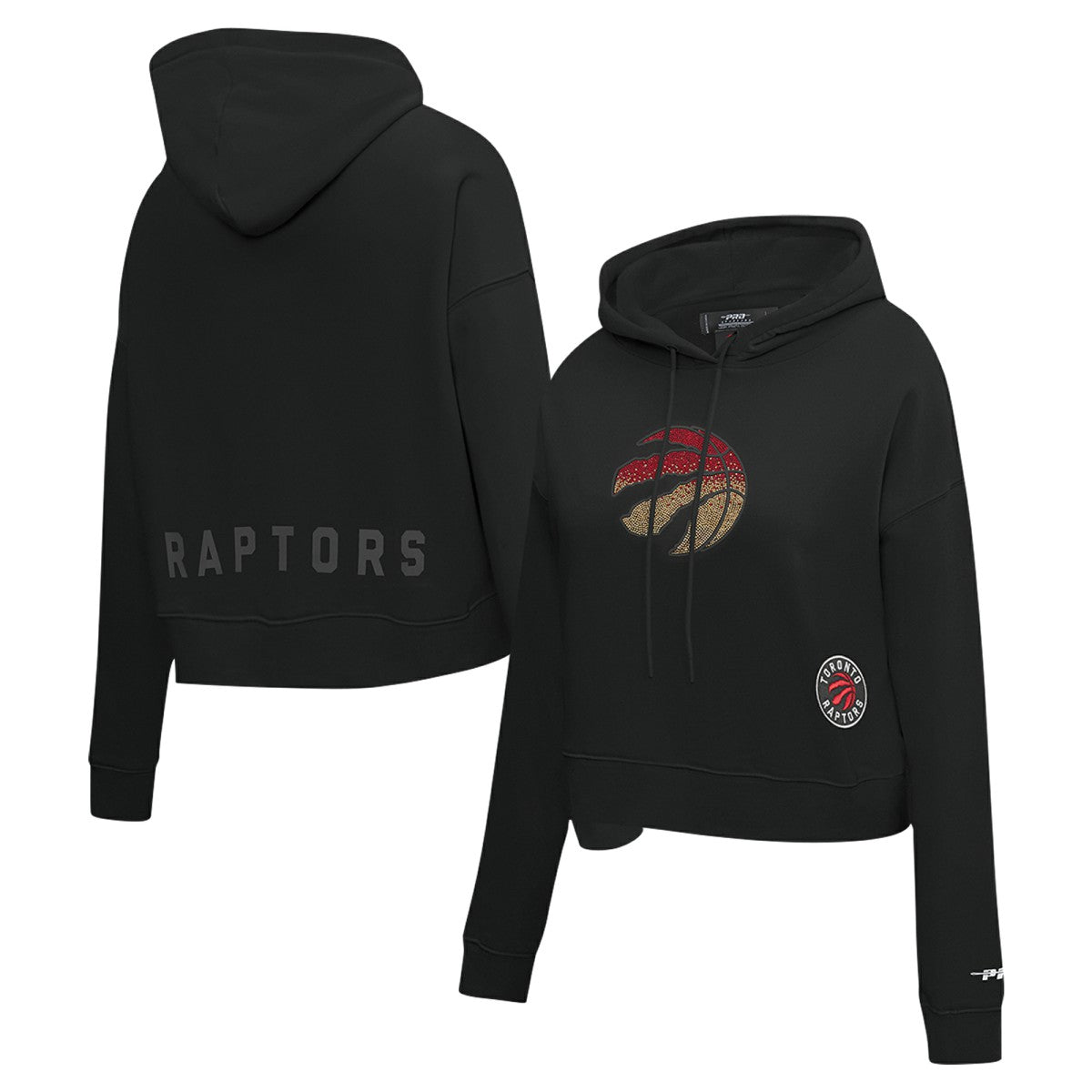 NBA Toronto Raptors Pro Standard Women's Jewels Cropped Pullover Hoodie