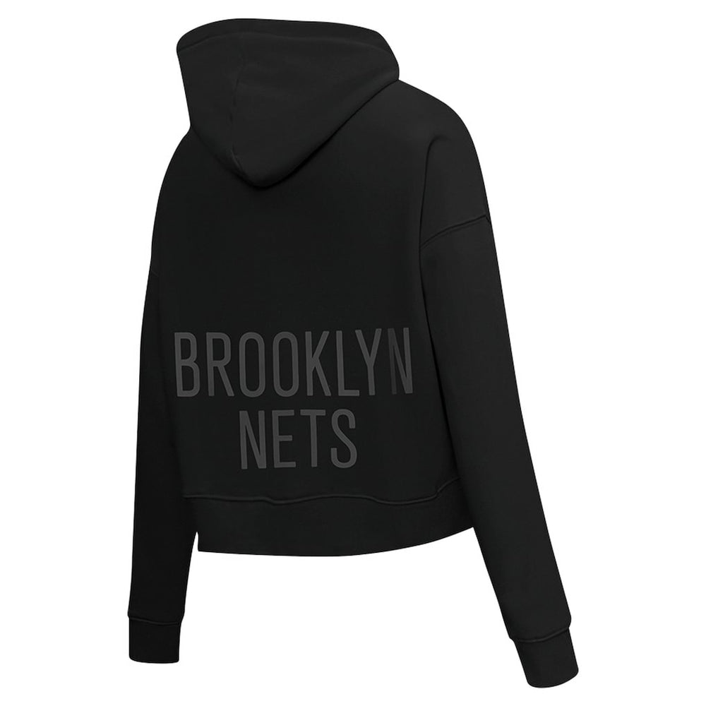 NBA Brooklyn Nets Pro Standard Women's Jewels Cropped Pullover Hoodie