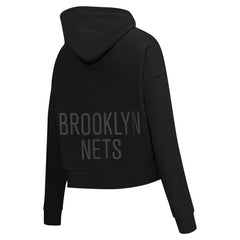 NBA Brooklyn Nets Pro Standard Women's Jewels Cropped Pullover Hoodie