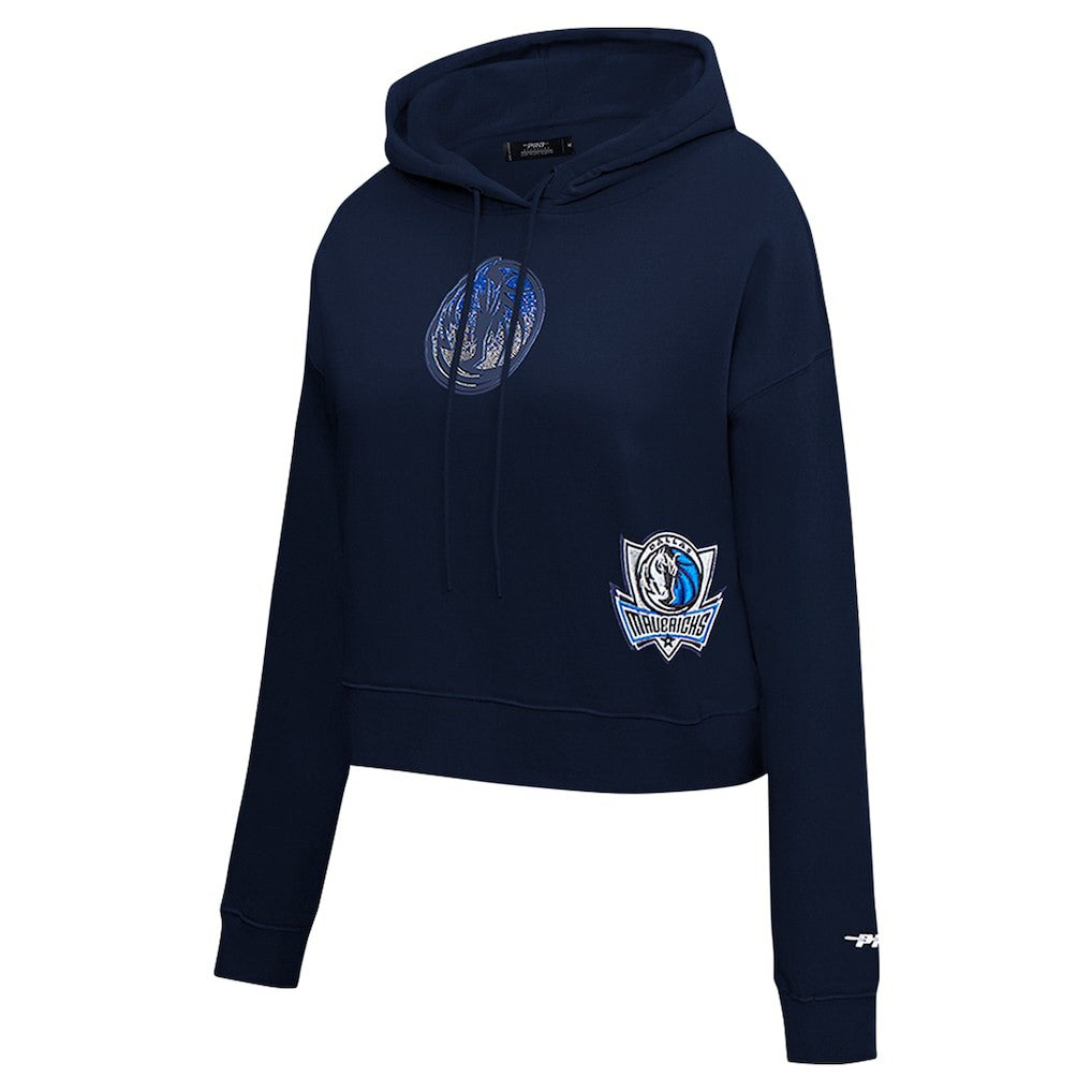 NBA Dallas Mavericks Pro Standard Women's Jewels Cropped Pullover Hoodie sale