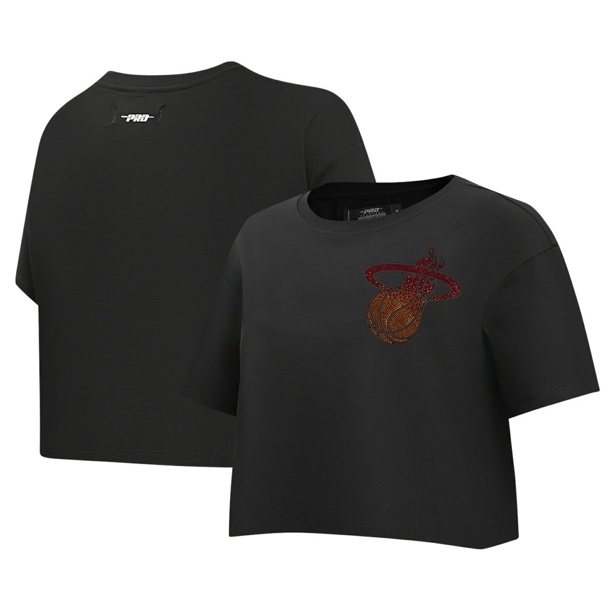 NBA Miami Heat Pro Standard Women's Jewels Boxy Cropped T-Shirt