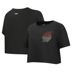 NBA Portland Trail Blazers Pro Standard Women's Jewels Boxy Cropped T-Shirt