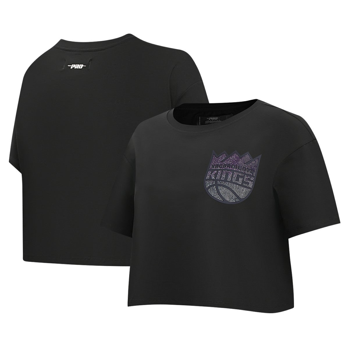 NBA Sacramento Kings Pro Standard Women's Jewels Boxy Cropped T-Shirt