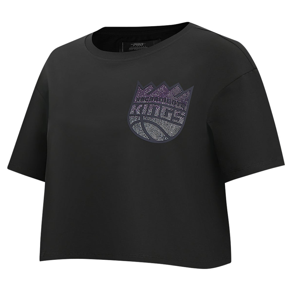 NBA Sacramento Kings Pro Standard Women's Jewels Boxy Cropped T-Shirt