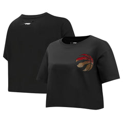 NBA Toronto Raptors Pro Standard Women's Jewels Boxy Cropped T-Shirt
