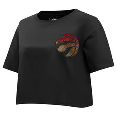 NBA Toronto Raptors Pro Standard Women's Jewels Boxy Cropped T-Shirt