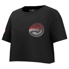 NBA Atlanta Hawks Pro Standard Women's Jewels Boxy Cropped T-Shirt