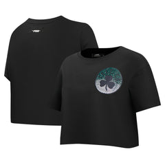 NBA Boston Celtics Pro Standard Women's Jewels Boxy Cropped T-Shirt