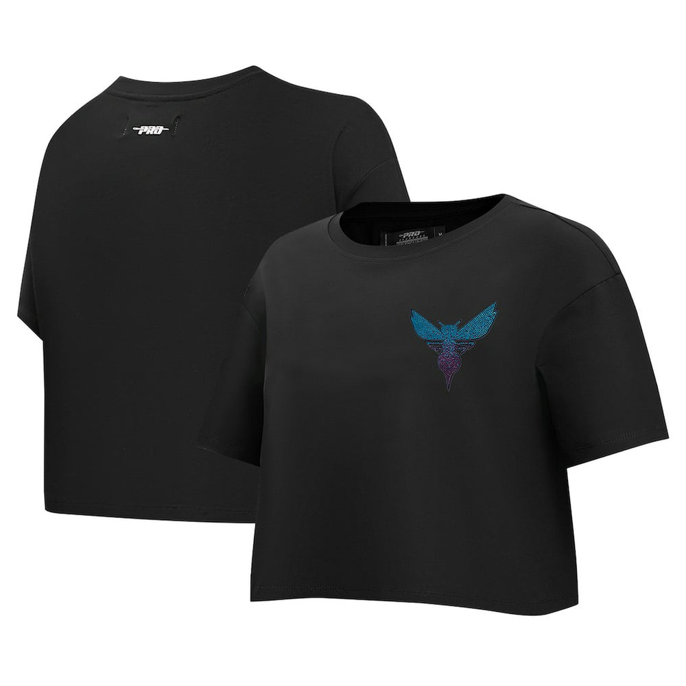 NBA Charlotte Hornets Pro Standard Women's Jewels Boxy Cropped T-Shirt