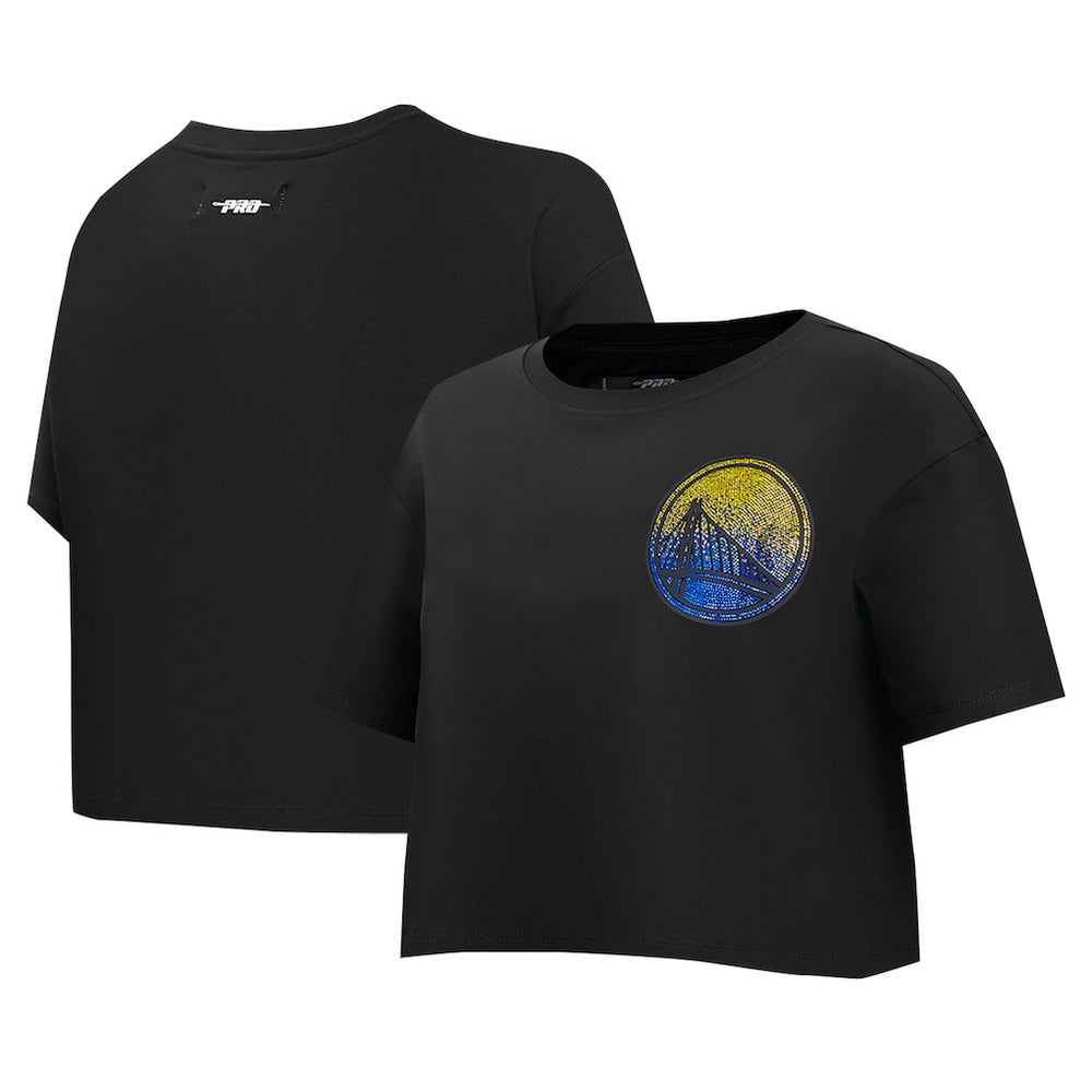 NBA Golden State Warriors Pro Standard Women's Jewels Boxy Cropped T-Shirt sale