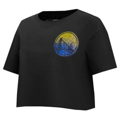 NBA Golden State Warriors Pro Standard Women's Jewels Boxy Cropped T-Shirt sale
