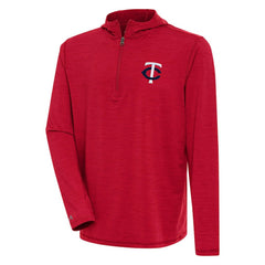 MLB Minnesota Twins Antigua Tidy Quarter-Zip Hoodie