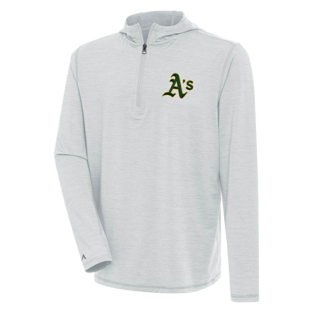 MLB Athletics Antigua Tidy Quarter-Zip Hoodie