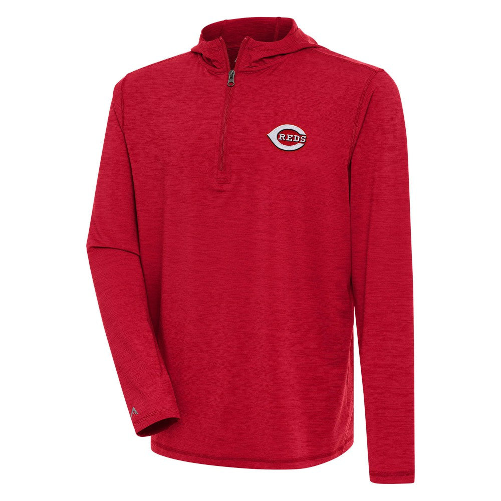 MLB Cincinnati Reds Antigua Tidy Quarter-Zip Hoodie
