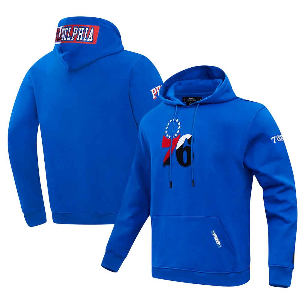 NBA Philadelphia 76ers Pro Standard Split Logo Pullover Hoodie