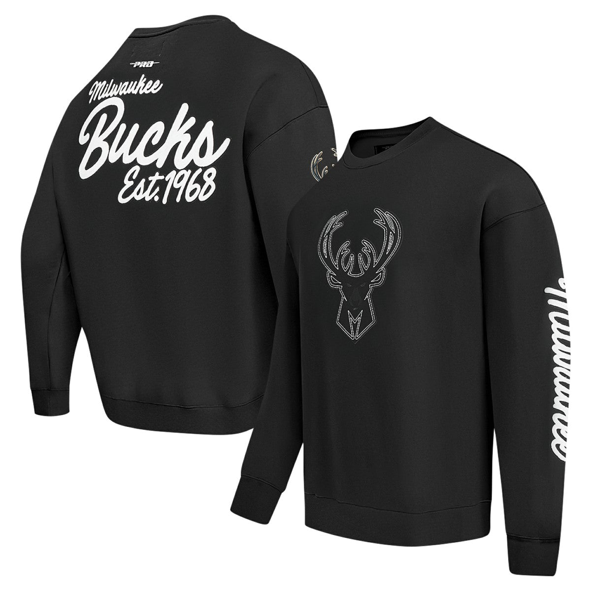 NBA Milwaukee Bucks Pro Standard Paint the City Drop Shoulder Sweatshirt
