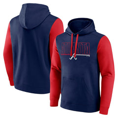 MLB Atlanta Braves Fanatics Outline Fleece Pullover Hoodie