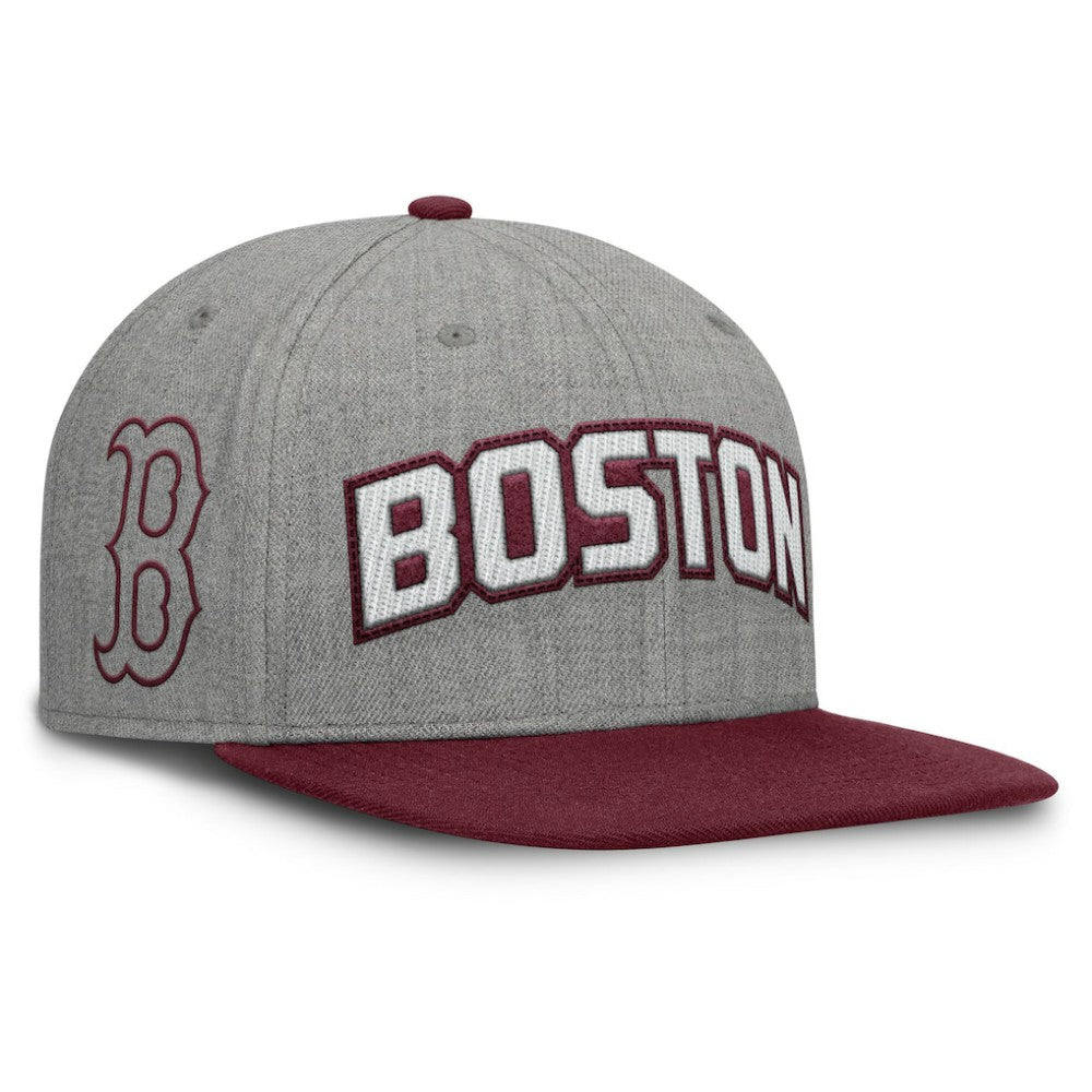 MLB Boston Red Sox Fanatics Elements Felt Chainstitch Snapback Hat