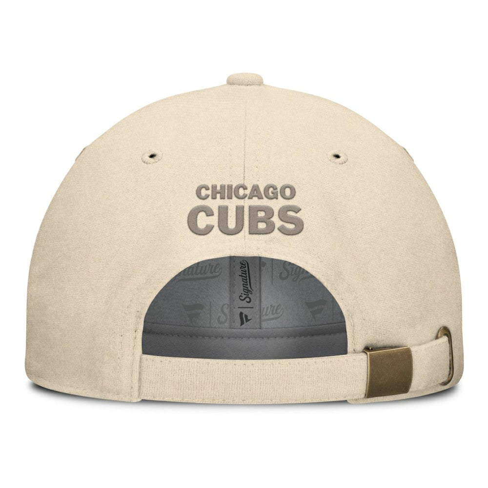 MLB Chicago Cubs Fanatics Front Office Leather Patch Adjustable Hat