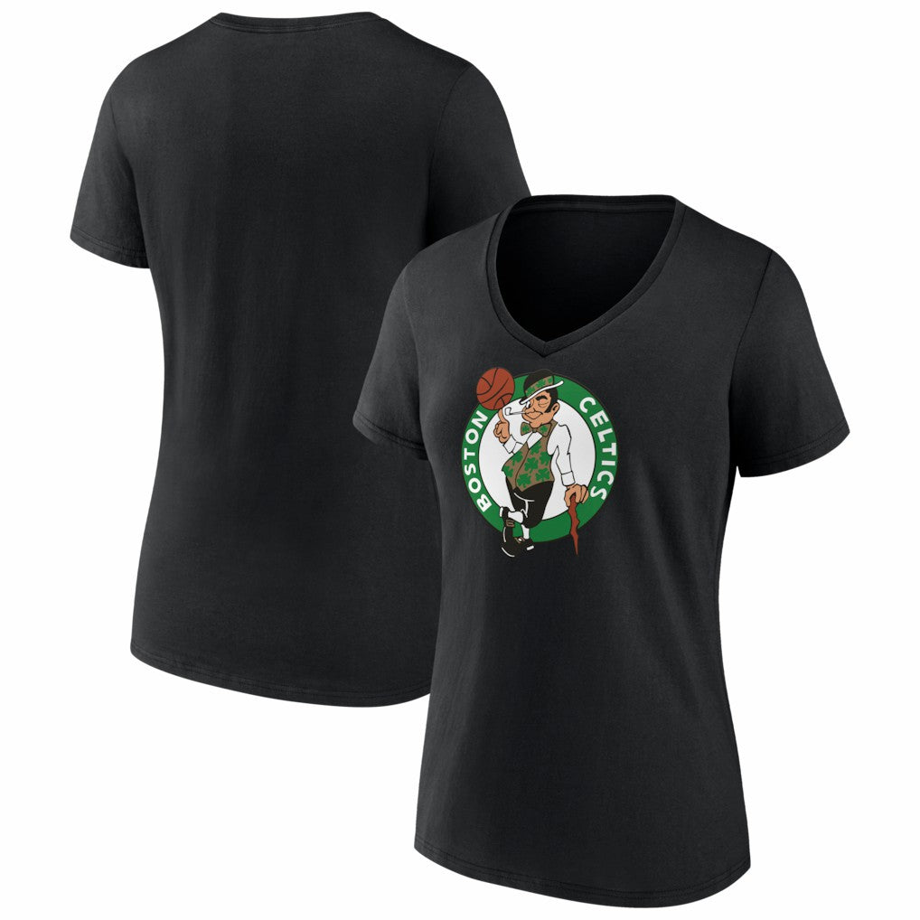 NBA Boston Celtics Women's Primary Logo V-Neck T-Shirt