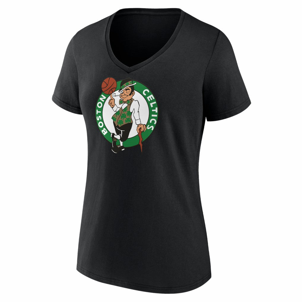 NBA Boston Celtics Women's Primary Logo V-Neck T-Shirt