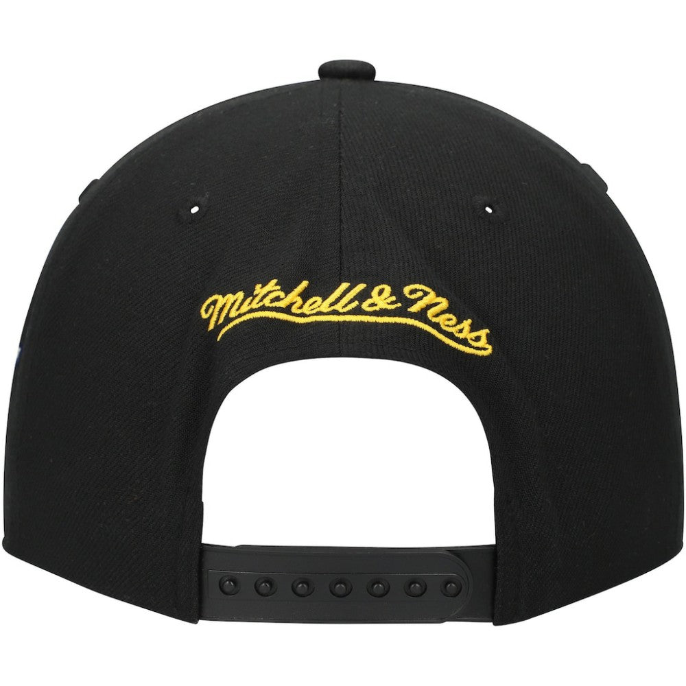 NHL Black Nashville Predators Mitchell & Ness Core Team Script 2.0 Snapback Hat