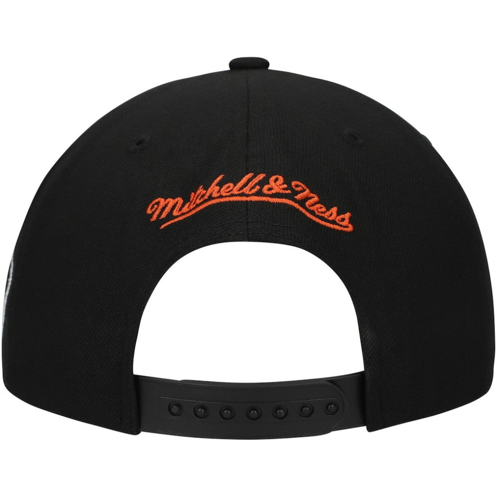 NHL Black Philadelphia Flyers Mitchell & Ness Core Team Script 2.0 Snapback Hat