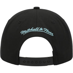 NHL Black Seattle Kraken Mitchell & Ness Core Team Script 2.0 Snapback Hat