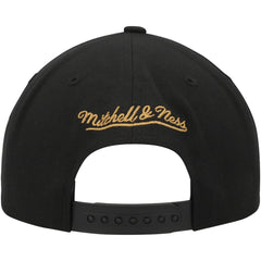 NHL Black Vegas Golden Knights Mitchell & Ness Core Team Script 2.0 Snapback Hat