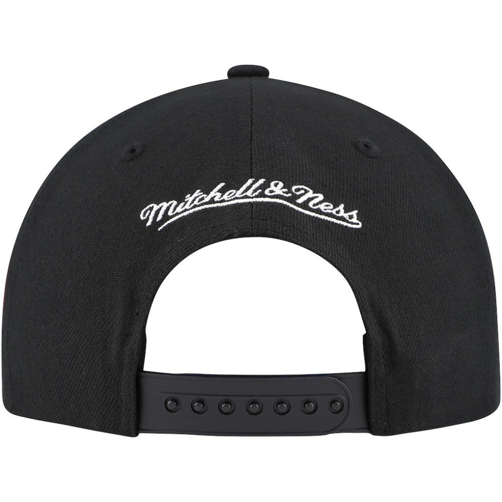 NHL Black Detroit Red Wings Mitchell & Ness Core Team Script 2.0 Snapback Hat