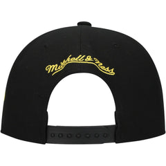 NHL Black Boston Bruins Mitchell & Ness Core Team Script 2.0 Snapback Hat