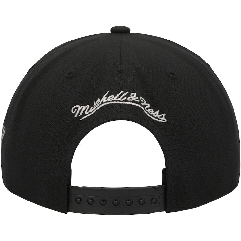 NHL Black Los Angeles Kings Mitchell & Ness Core Team Script 2.0 Snapback Hat