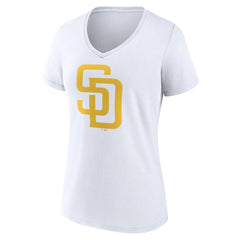 MLB San Diego Padres Women's Official Logo V-Neck T-Shirt