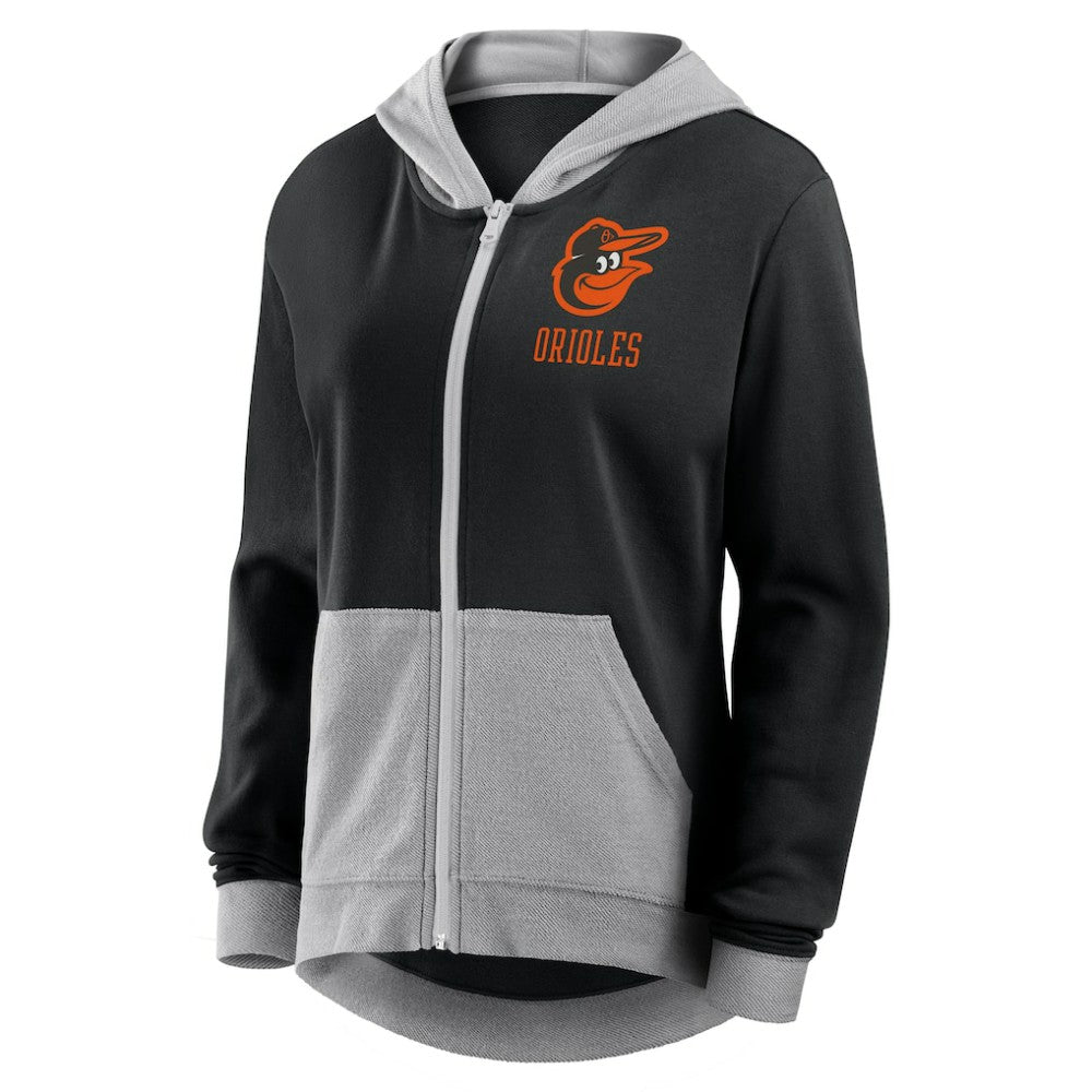 MLB Baltimore Orioles Fanatics Women's Hit It French Terry Full-Zip Hoodie
