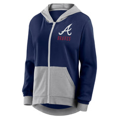 MLB Atlanta Braves Fanatics Women's Hit It French Terry Full-Zip Hoodie