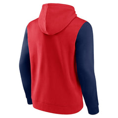 NHL Red Washington Capitals Logo Athletic Deliver Fleece Pullover Hoodie