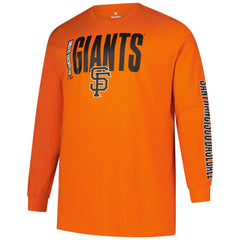 MLB San Francisco Giants Profile Big & Tall Two-Hit Long Sleeve T-Shirt