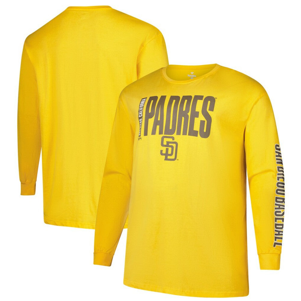 MLB San Diego Padres Profile Big & Tall Two-Hit Long Sleeve T-Shirt
