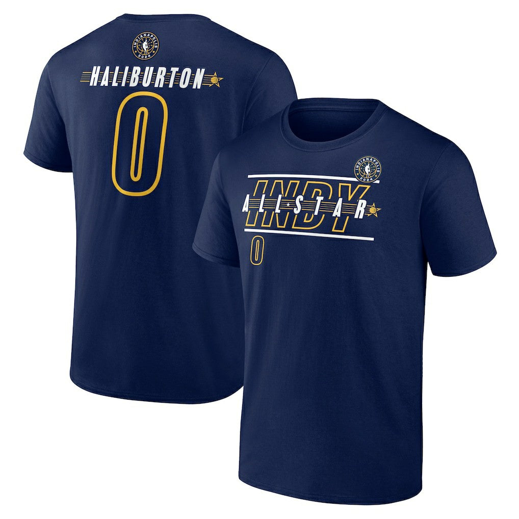 NBA Tyrese Haliburton 2024 NBA All-Star Game Rebound Battle Name & Number T-Shirt
