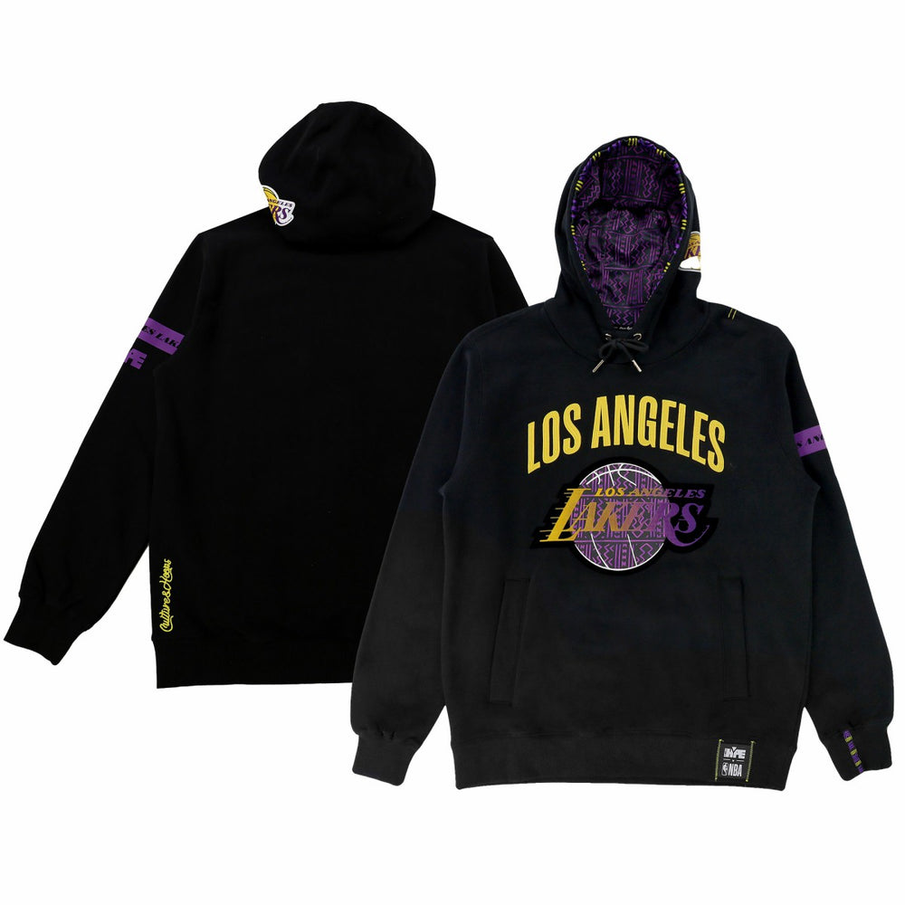 NBA Los Angeles Lakers NBA x Two Hype Unisex Culture & Hoops Heavyweight Pullover Hoodie - Black discount