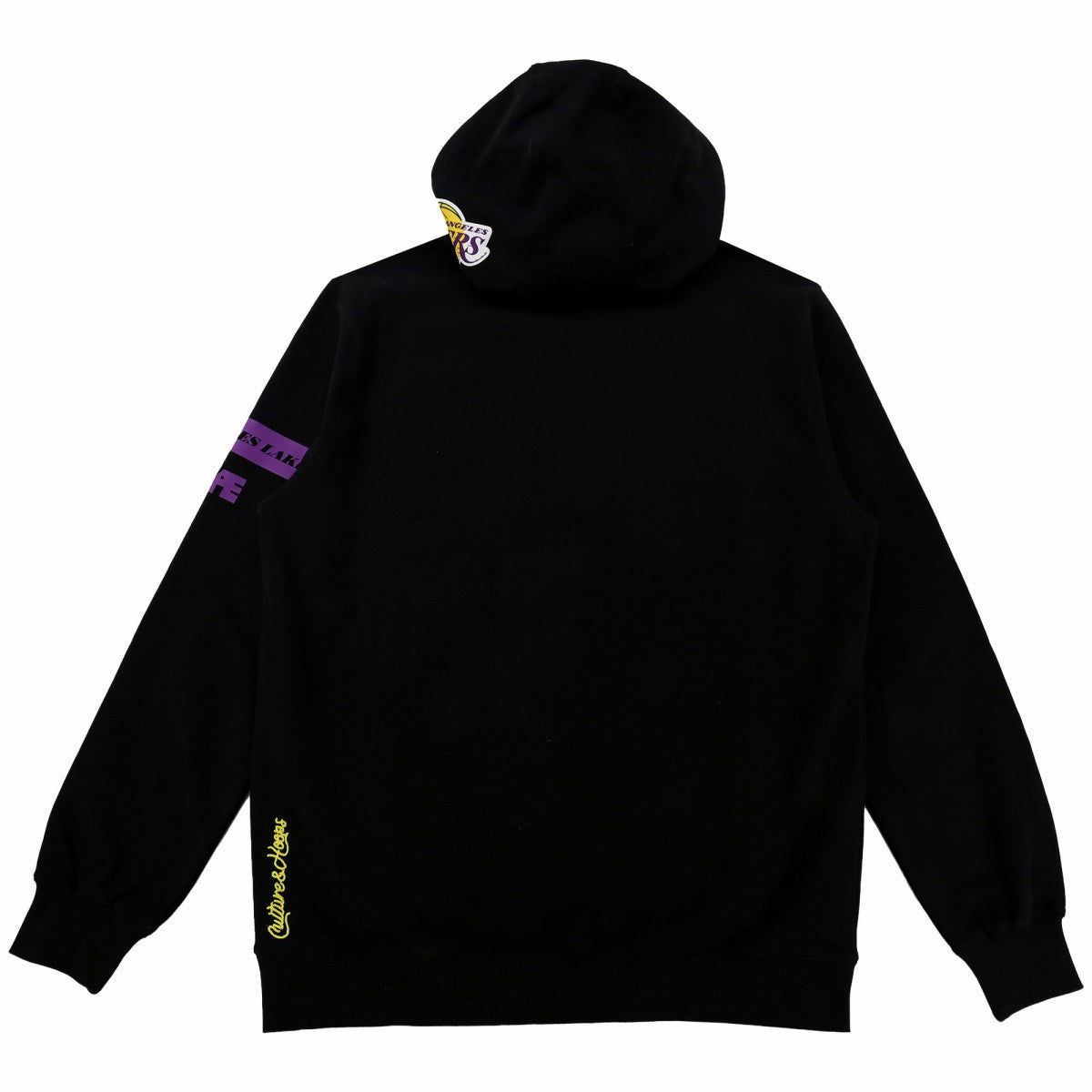 NBA Los Angeles Lakers NBA x Two Hype Unisex Culture & Hoops Heavyweight Pullover Hoodie - Black discount