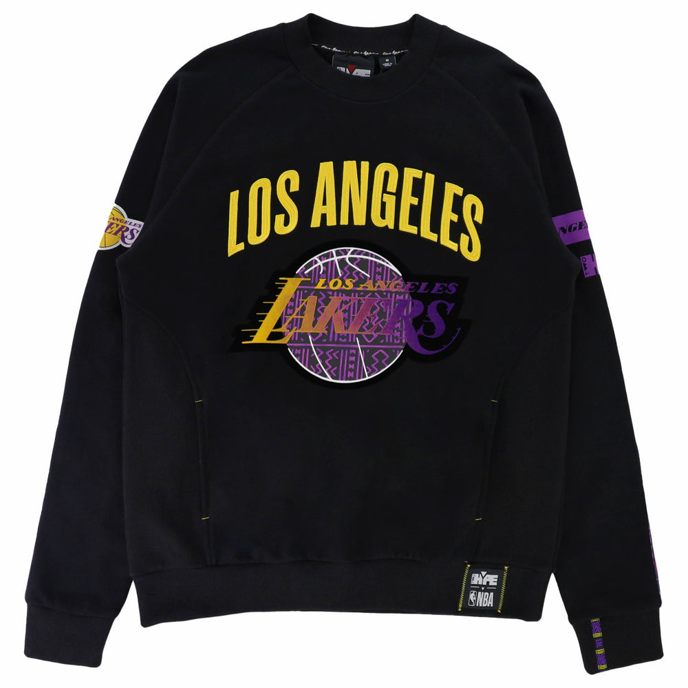 NBA Los Angeles Lakers NBA x Two Hype Unisex Culture & Hoops Heavyweight Pullover Sweatshirt - Black cheap
